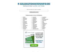 Tablet Screenshot of geldautomateninfo.de